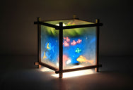 Aquarium Rotating Girls Bedside Table Lamp by Magic Lamp