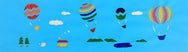 Hot Air Balloons Design Spinning Children’s Nightstand Lamp by Magic Lamp