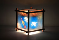 Sheep Rotating Girls Bedside Table Lamp by Magic Lamp