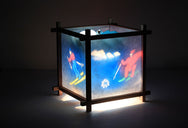 Skiing Rotating Kids Bedside Table Lamp by Magic Lamp