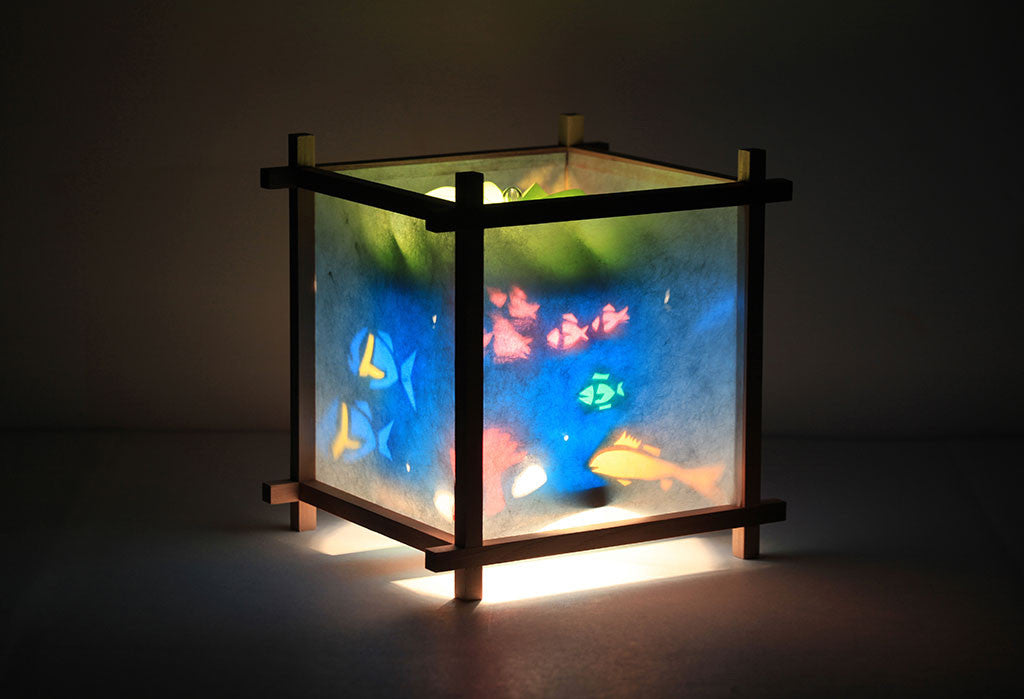 Aquarium Rotating Girls Bedside Table Lamp by Magic Lamp