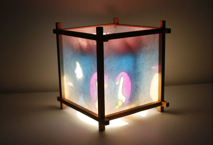 Penguin Rotating Kids Bedside Table Lamp by Magic Lamp