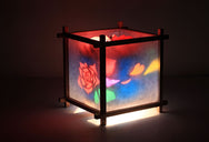 Rose Rotating Girls Bedside Table Lamp by Magic Lamp